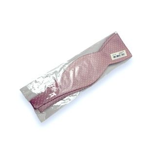 Mens bow tie pink dotted